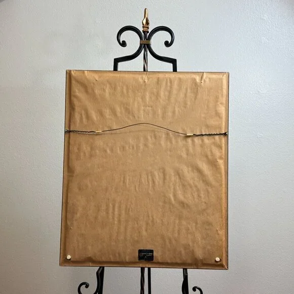 Vintage Unique Framed Fox Family Original Painting Artwork 22"x 25" - Picture 12 of 16